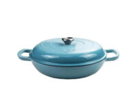 Aqua Enamel Cast Iron Cookware Turq Casserole2