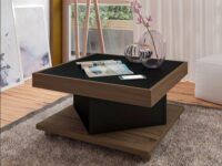 Vega Burega Coffee Table on a carpet in a living room near a window