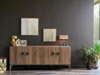 Konfor Espanse Dining Console in a dining room setting with decor