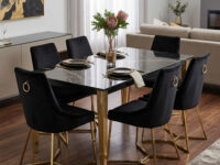 Cavalli Table + Four Chairs
